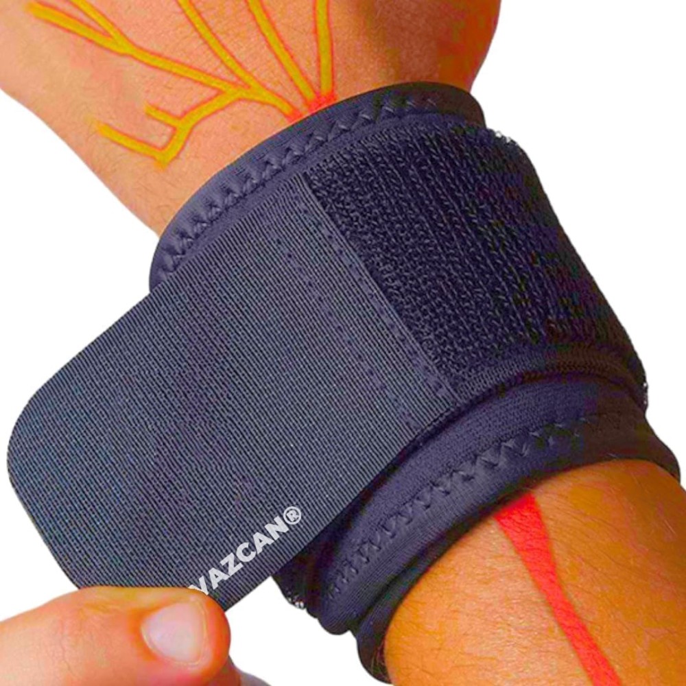 munequera elastica con velcro marino talla unica paq 2 uni