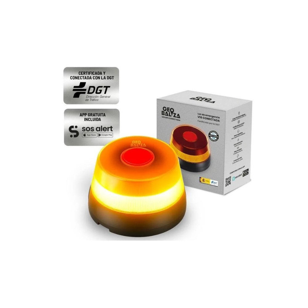 baliza v16 gps led certificada visbilidad 1 km para vehiculo