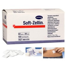 toallitas con alcohol softzellin 60x30 mm hartmann paq 10