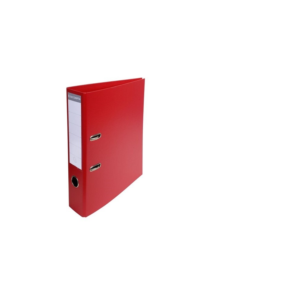 archivador a4 palanca y rado 2 anillas lomo 70mm rojo exacom