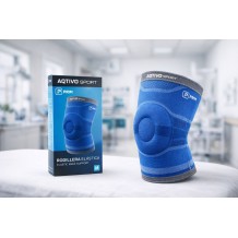 rodillera elastica prim aqtivo sport talla m azul