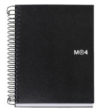 cuaderno miquielrius tamano a6 cuadricula 4x4 espiral latera