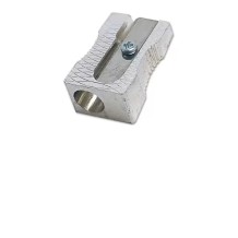 sacapuntas de metal con 1 agujero