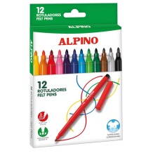 rotuladores alpino colores surtidos estuche de 12 uds