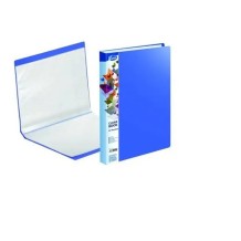 carpeta de 40 fundas a4 tapa rigida personalizable azul uni
