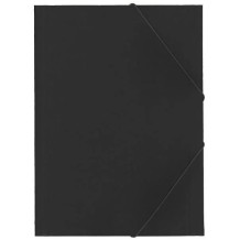 carpeta de carton con gomas y solapas f negra mariola unid