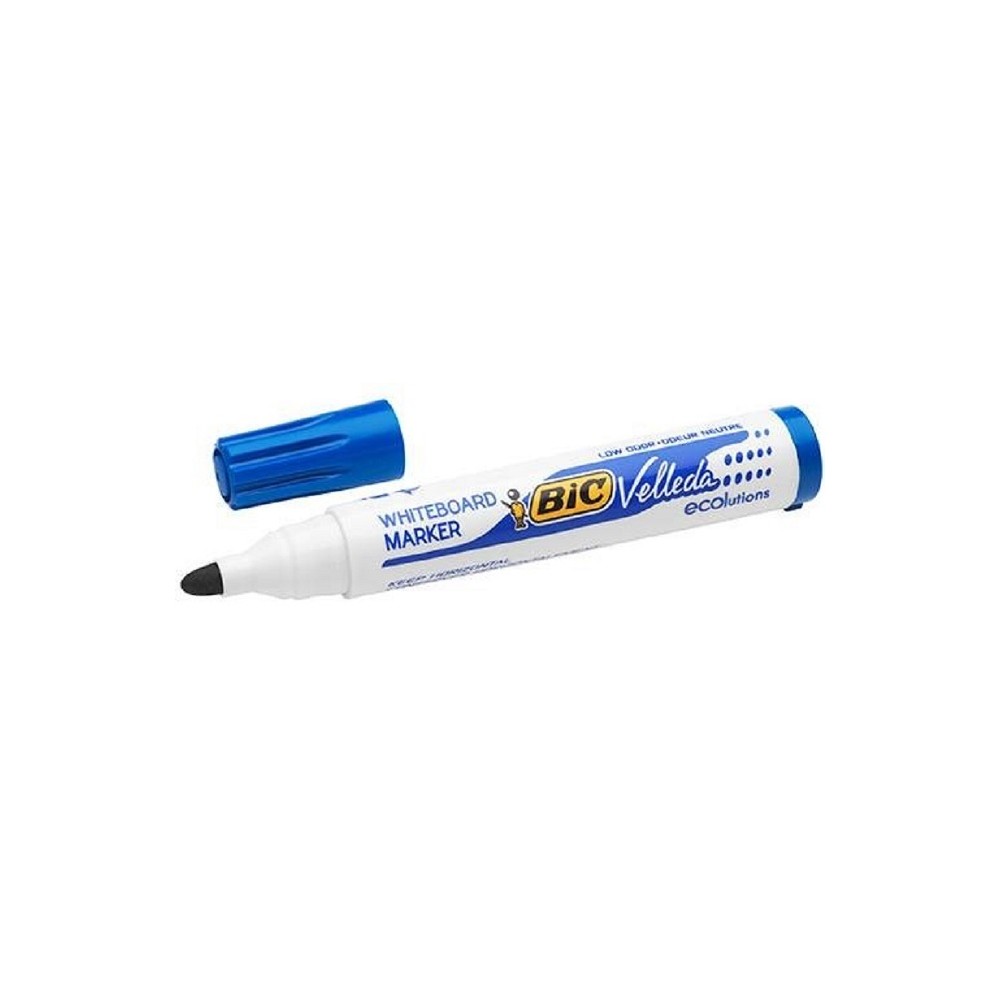 marcador pizarra punta conica 5mm azul bic velleda unidad