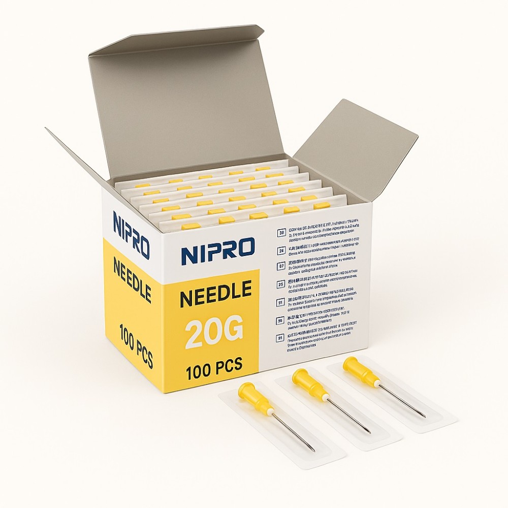 aguja hipodermica 20g 1 12 09mmx40mm amarillo nipro paq