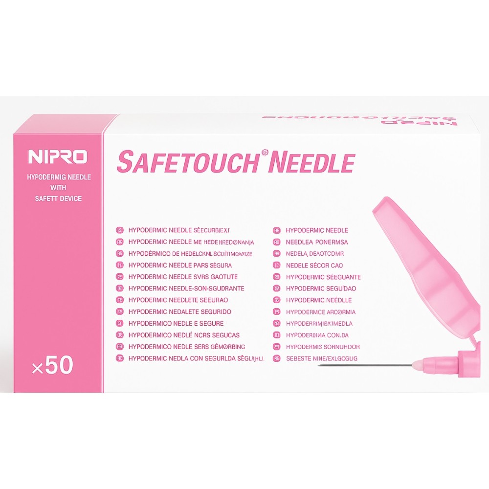 aguja hipodermica de seguridad 18g 1 12 12mmx38mm rosa sa