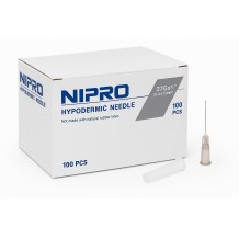 aguja hipodermica 27g 12 04mmx13mm gris nipro paq 100 u