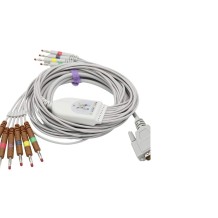 cable paciente conector ecg 10 latiguillos conector banana 4