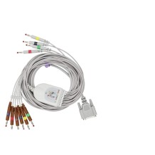 cable paciente conector ecg 10 latiguillos conector banana 4