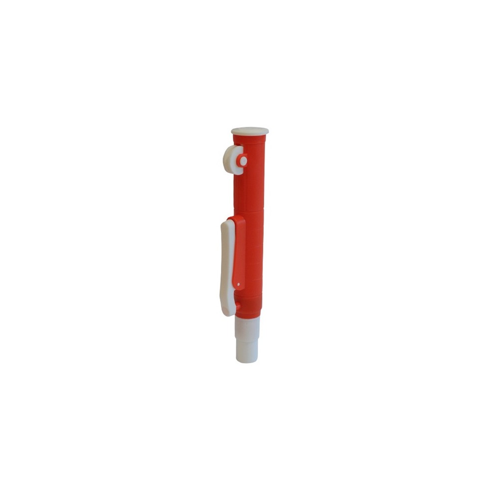 aspirador de seguridad para pipetas de hasta 25 ml rojo