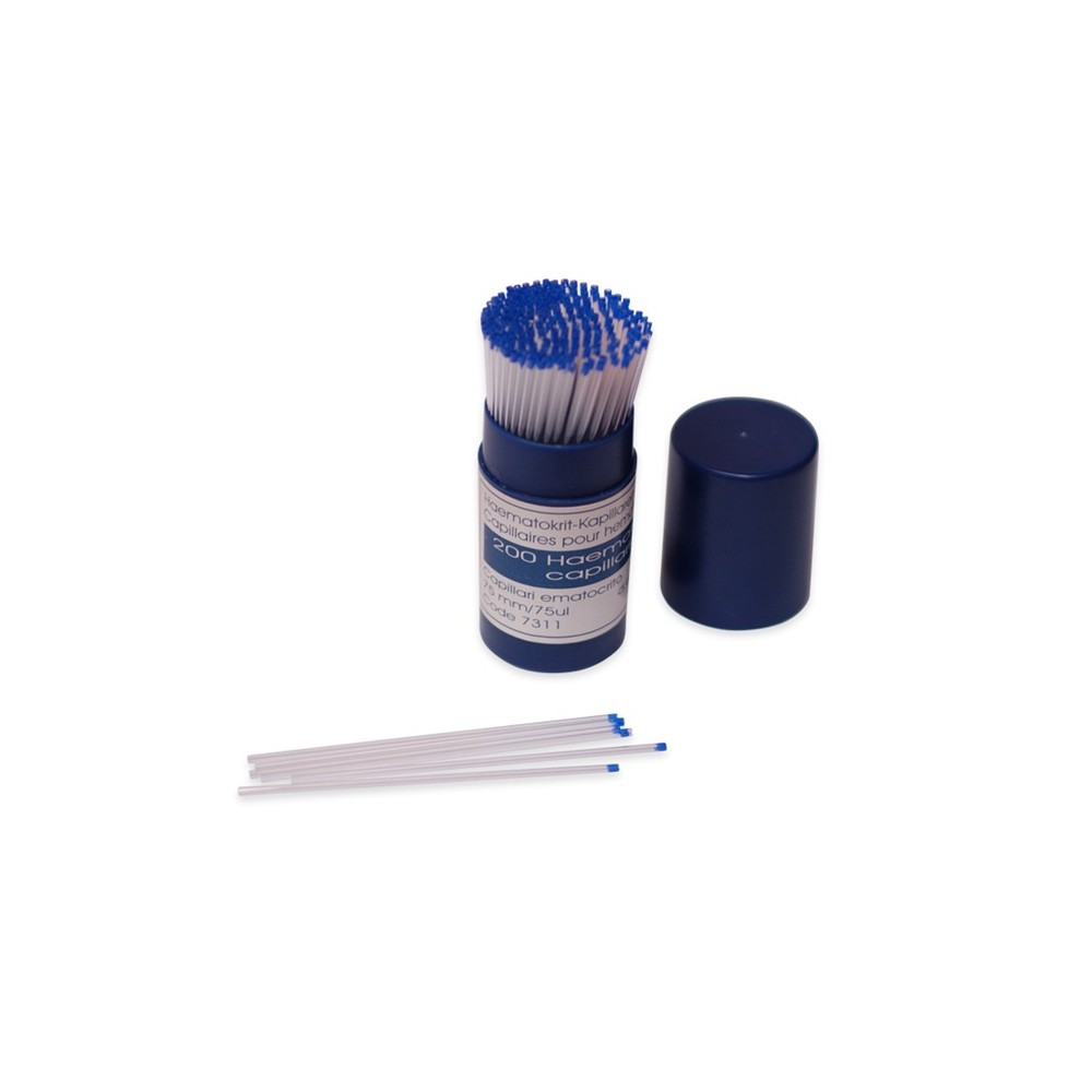 capilar microhematocrito 75 ul desechables paq 200 uds
