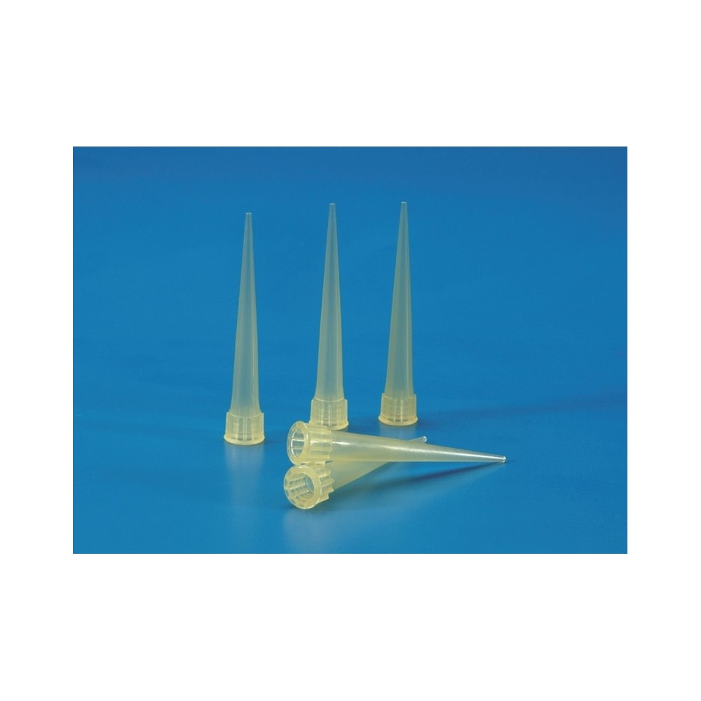 punta pipeta universal amarilla 2200 ul kartell paq 1000 u