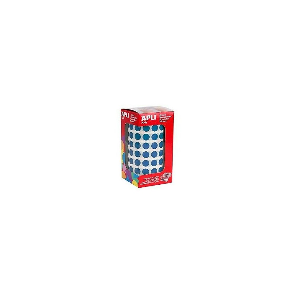 gomets circuares diam 105mm azul apli rollo 5192 uds