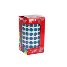 gomets circuares diam 105mm azul apli rollo 5192 uds