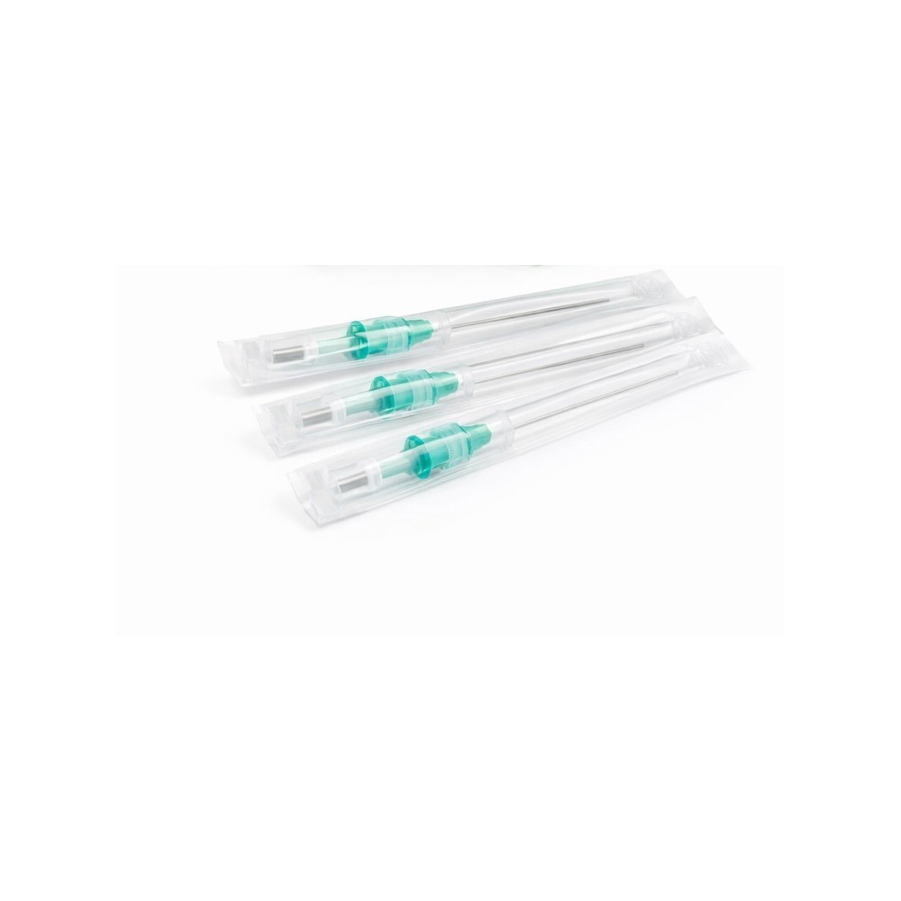 aguja hipodermica 21g 1 08mmx25mm verde nipro paq 100 ud