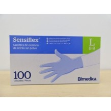 guantes nitrilo azul sin polvo talla l naturflex 300 extrala