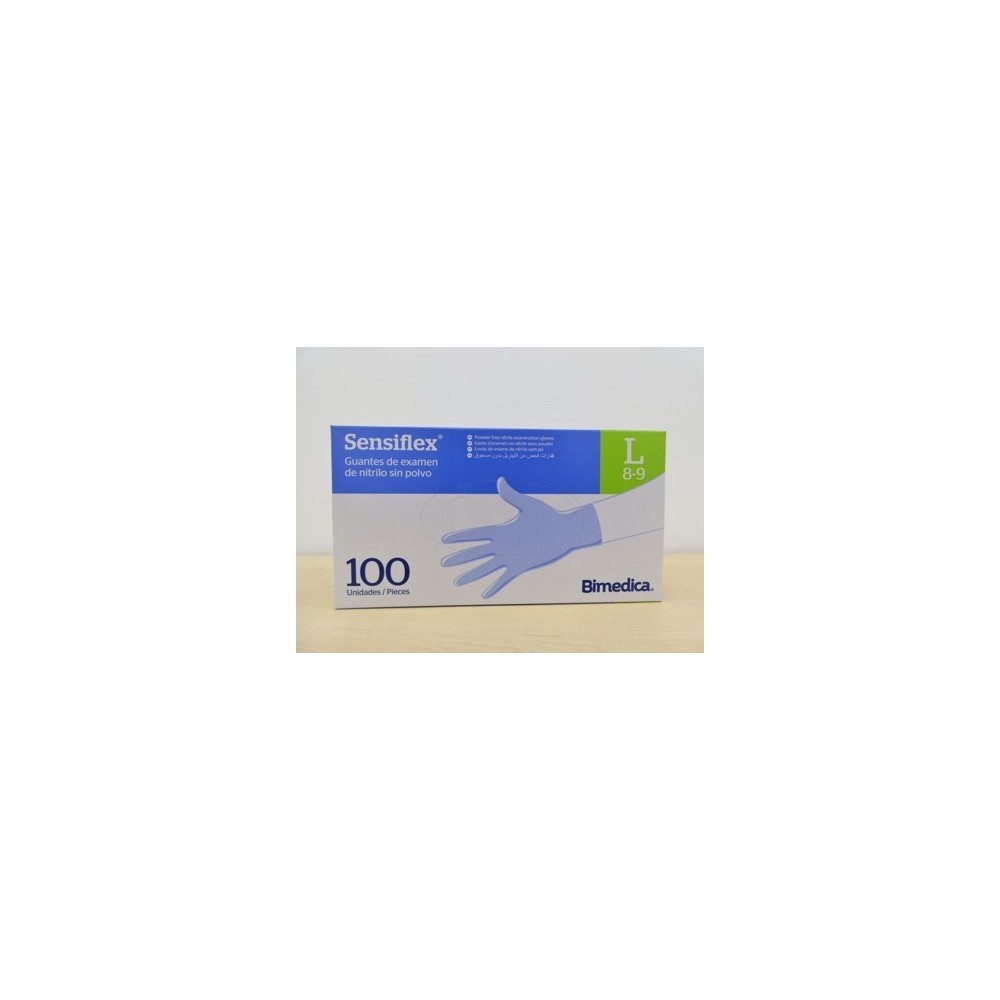 guantes nitrilo azul sin polvo talla l naturflex 300 extrala