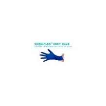 guantes nitrilo azul sin polvo 3 gr talla l sensiflex paq