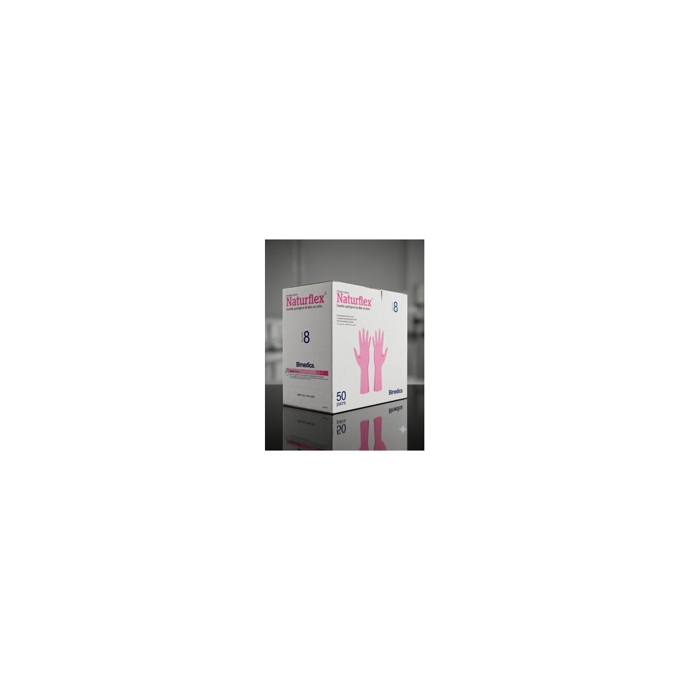 guantes quirurgicos latex esteriles sin polvo n 8 naturflex