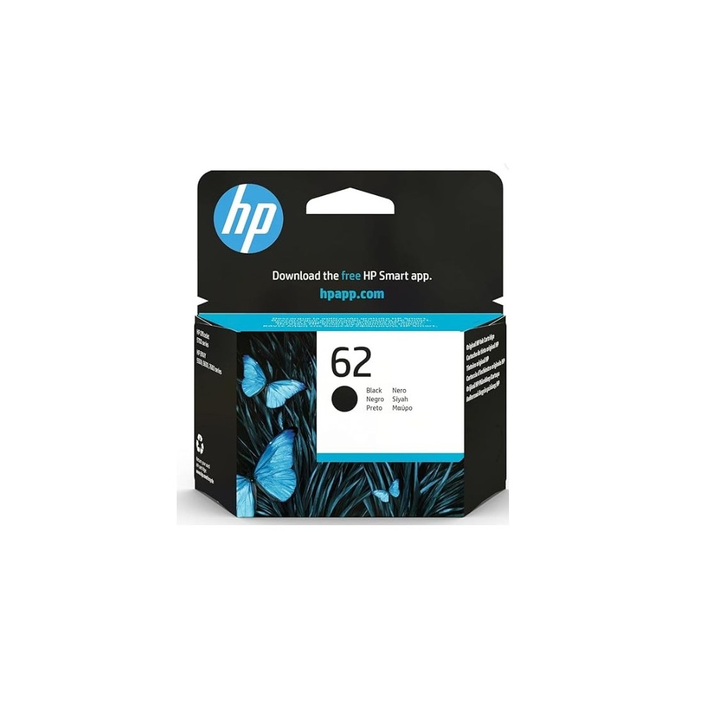 cartucho tinta hp 62 negro c2p04aec2p04an
