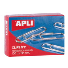 clips labiado niquelado n2 32 mm jaer paq 100 uds