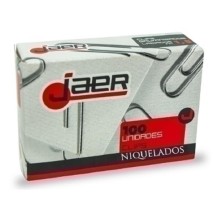 clips labiado niquelado n2 32 mm jaer paq 100 uds