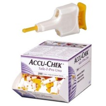 lancetas de seguridad 28g 15 mm accuchek safet pro uno am