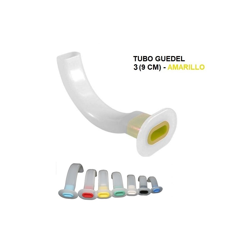 canula de guedel n 3  90mm amarilla unidix