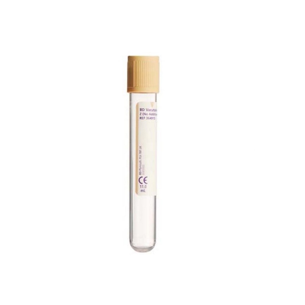 TUBO URINALYSIS 16X100MM 11ML RECOGIDA DE ORINA TAPÓN BEIGE BD VACUTAINER(PAQ  100 UDS)