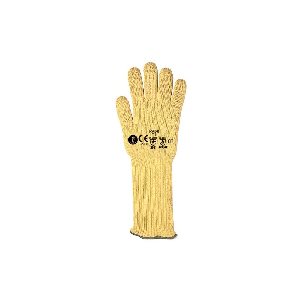 GUANTES TÉRMICOS KEVLAR FIBRA ANTICORTE DE 45 CM