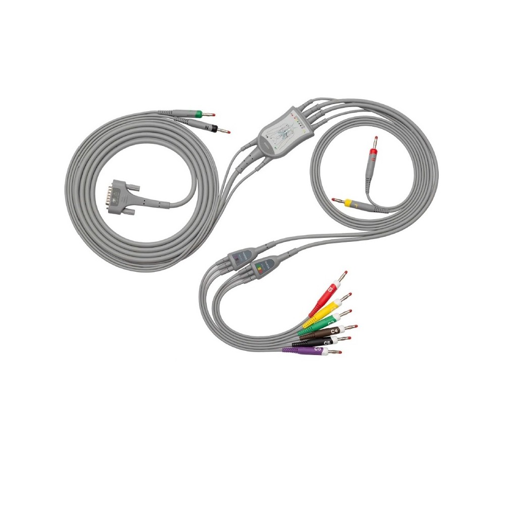 CABLE PACIENTE ECG (D4MM) ELECTROCARDIÓGRAFO ECG EDAN SE-301