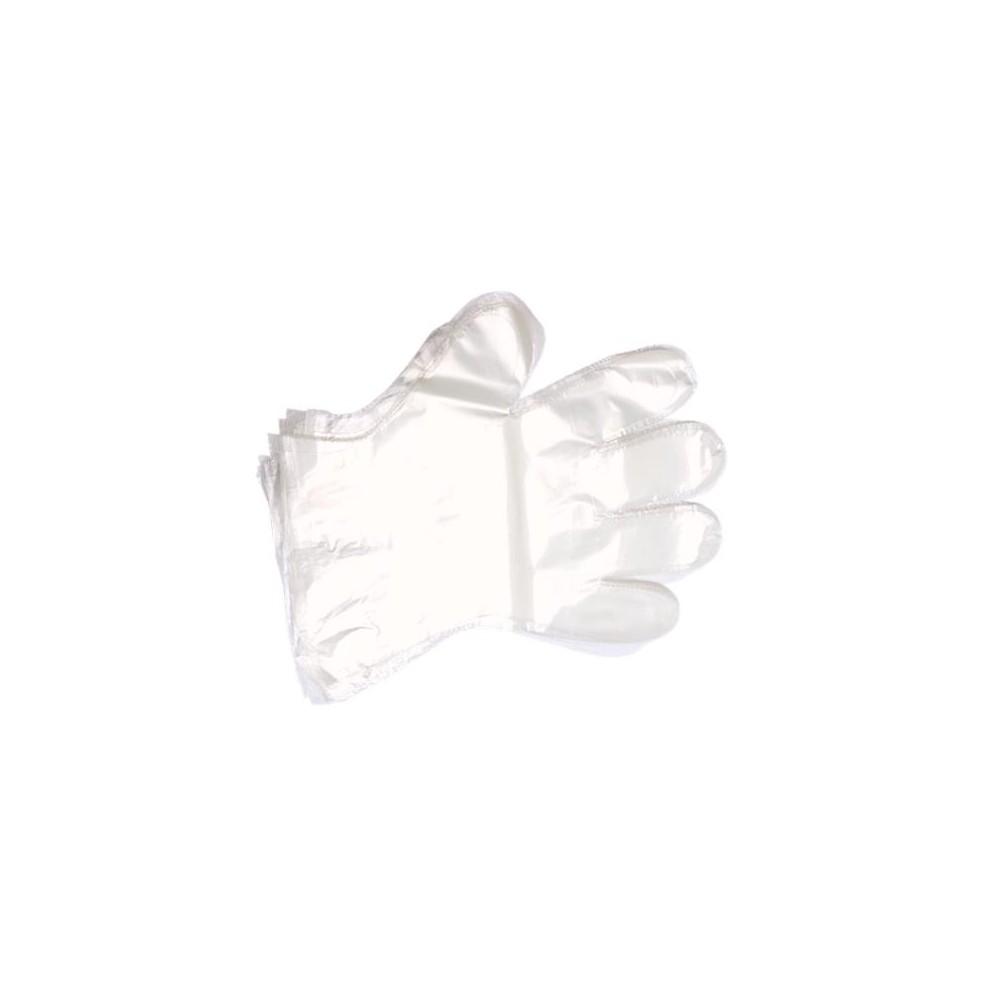 GUANTES DE PLÁSTICO DESECHABLES TALLA ÚNICA (PAQ  100 UDS)