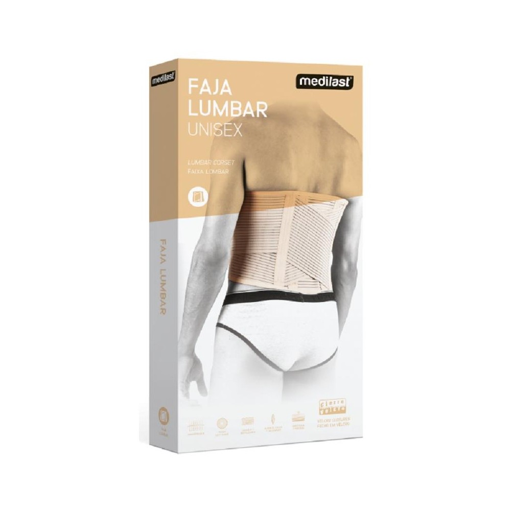 FAJA ANATÓMICA LUMBAR T2 BEIGE MEDILAST