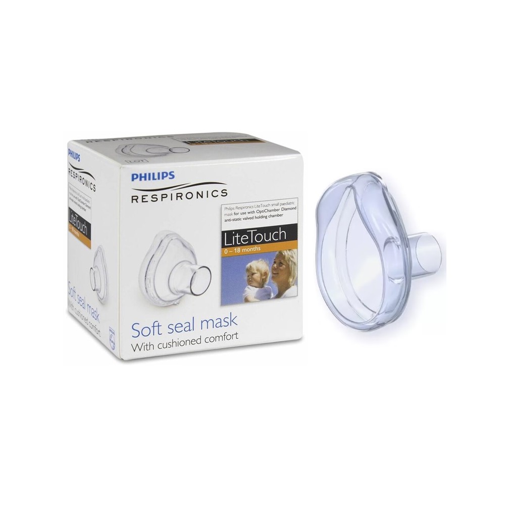 MÁSCARA DE INHALACIÓN PARA LACTANTES SILICONE MASK 0-18 MESES PHILIPS