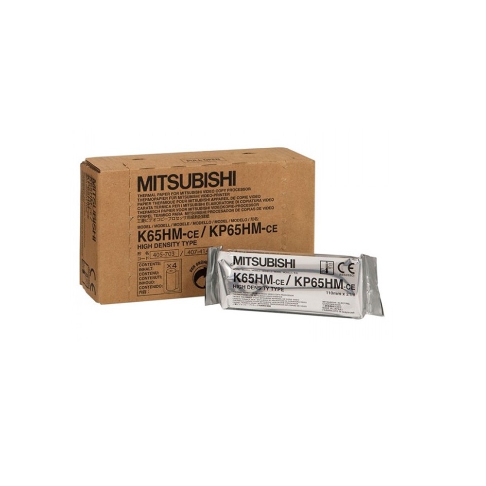 PAPEL REGISTRO ROLLO 110X21X12 E/PLAST PARA ECÓGRAFO MITSUBISHI KP65HM