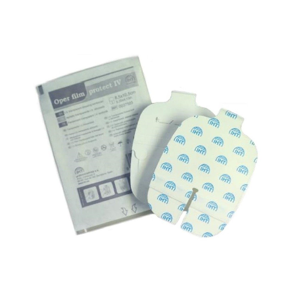 APÓSITO ADHESIVO OPER FILM PROTECT IV 5CMX5,7CM CON MEMBRANA TRANSPARENTE ESTÉRIL IHT (PAQ  100 UD