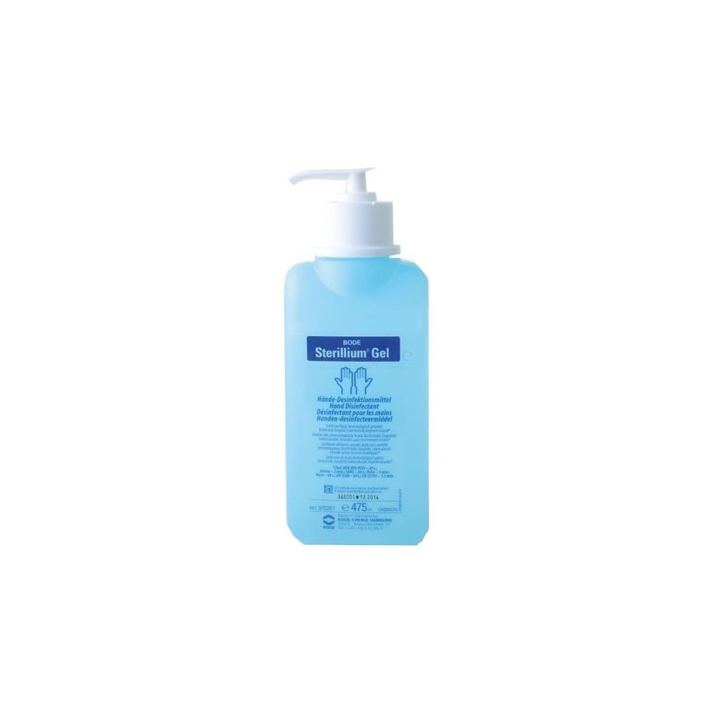 STERILLIUM GEL HIDROALCOHÓLICO DESINFECTANTE DE MANOS 475 ML (CON DOSIFICADOR)