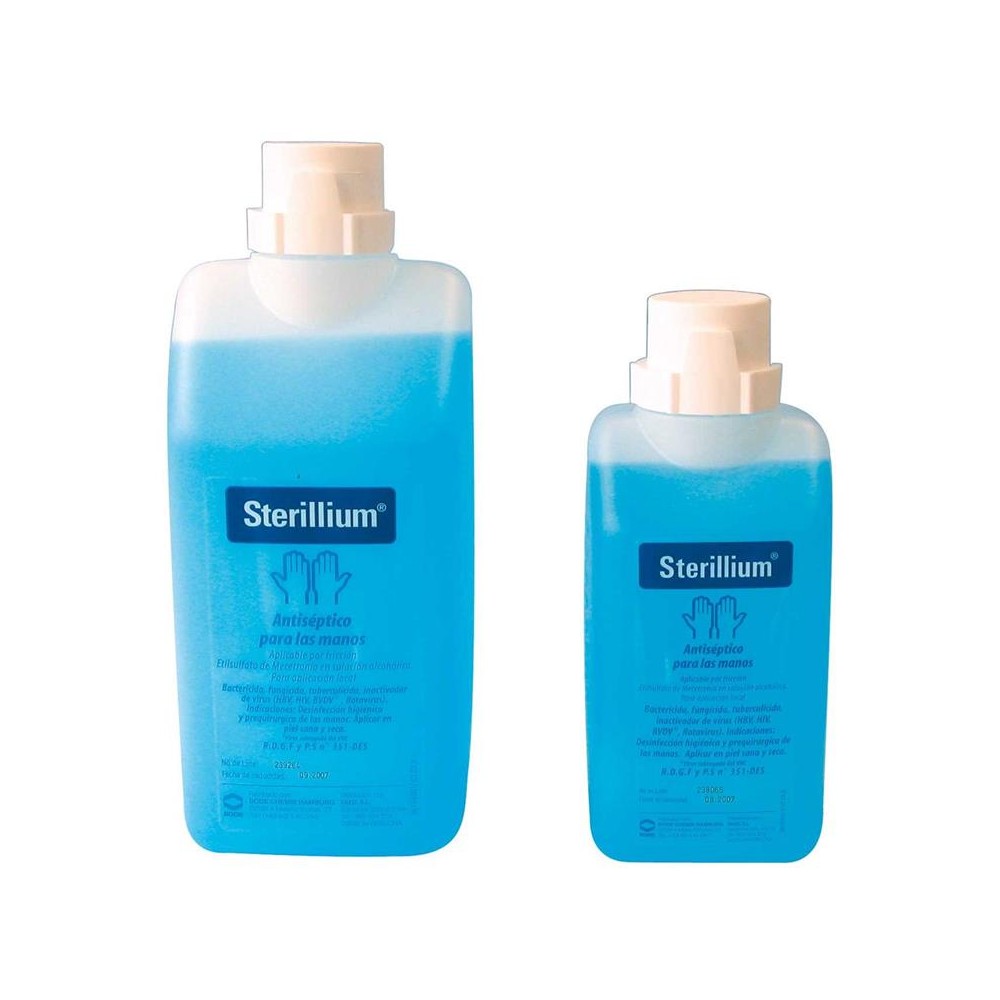 DESINFECTANTE DE MANOS STERILLIUM (CON TAPÓN SIN DOSIFICADOR) 500 ML