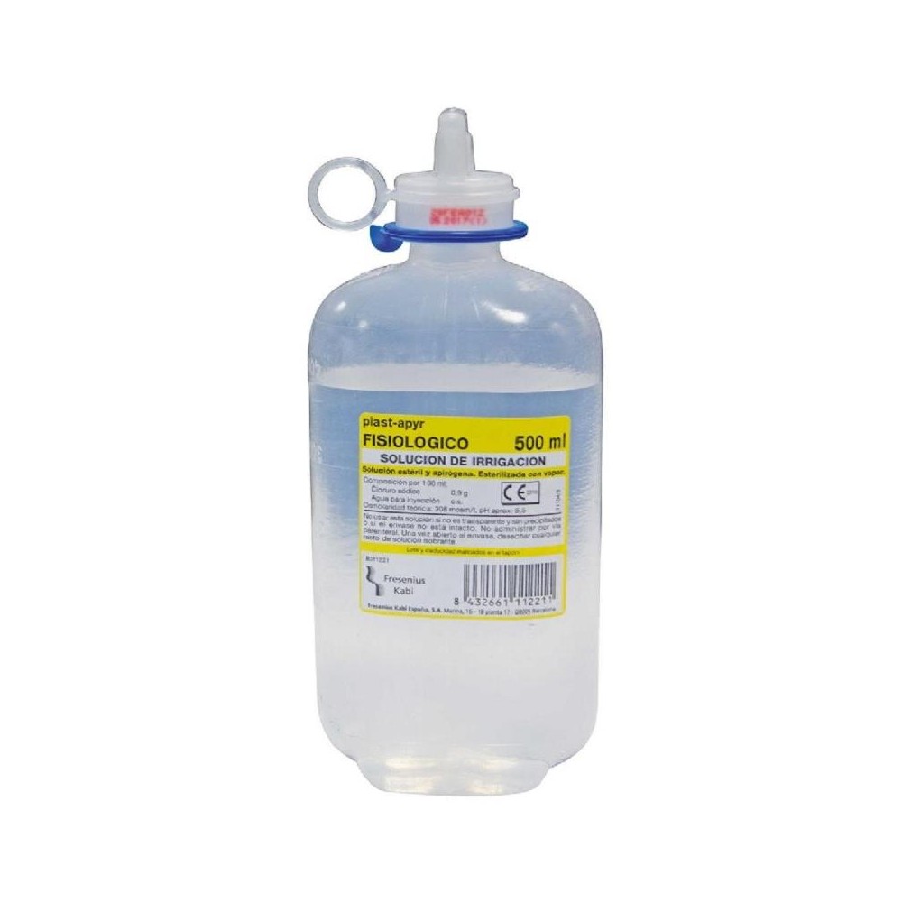 SUERO FISIOLÓGICO IRRIGACIÓN ENVASE 500ML FREXENIUS KABI (PAQ 10 UDS)