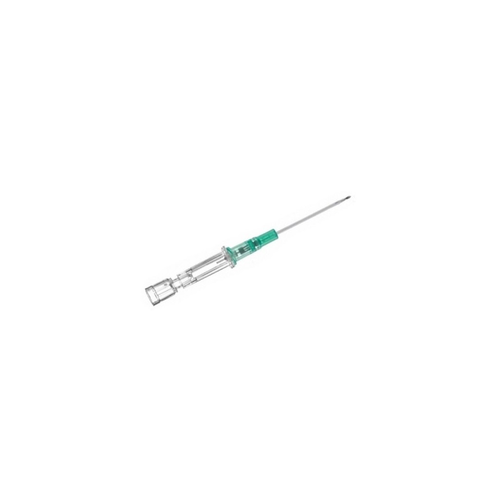 CATÉTER IV DE SEGURIDAD RECTO 18G 2  1,3MMx45MM VERDE INTROCAN BRAUN (PAQ  50 UDS)