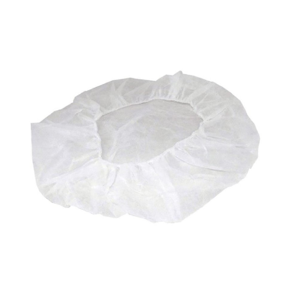 GORRO DESECHABLE  FLEXADO COLOR BLANCO (PAQ  DE 200 UDS )