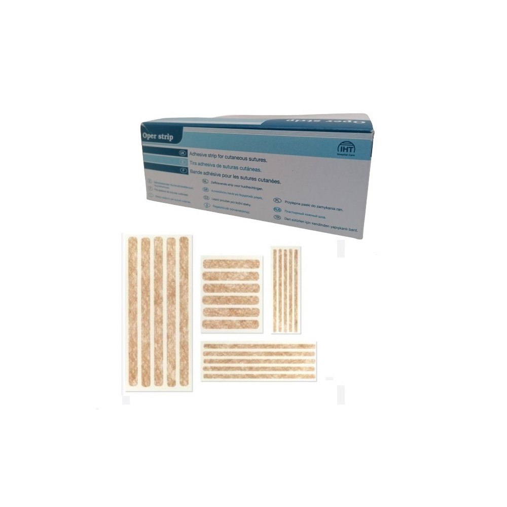 TIRITAS DE APROXIMACIÓN SUTURA ADHESIVA OPER STRIP TNT 6X75 MM IHT (SOBRE 3 UDS)