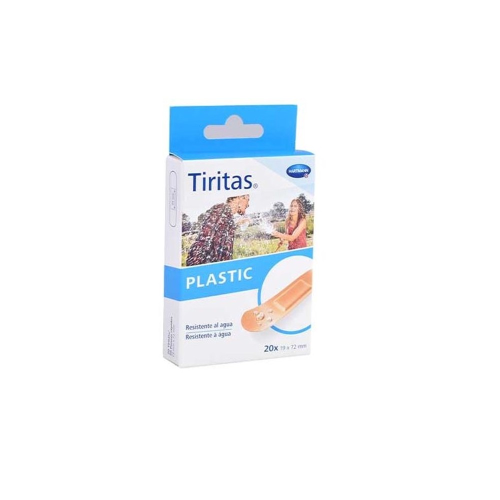 TIRITAS PLÁSTIC 19 X 72 MM HIPOALERGÉNICAS (PAQ  20 UDS)