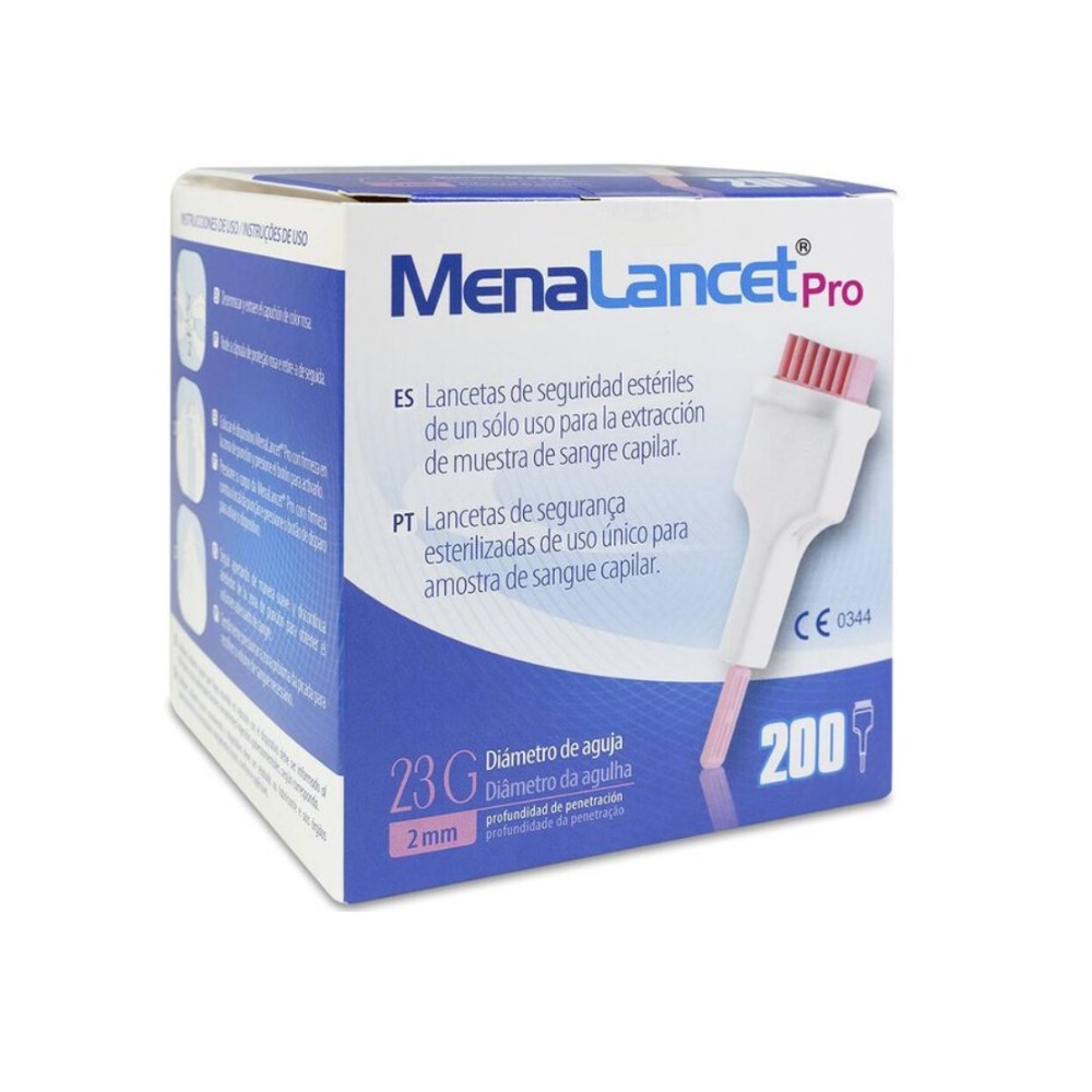 MENALANCET PRO LANCETAS USO PROFESIONAL BIOSEGURIDAD 23G (PAQ  200 UDS)