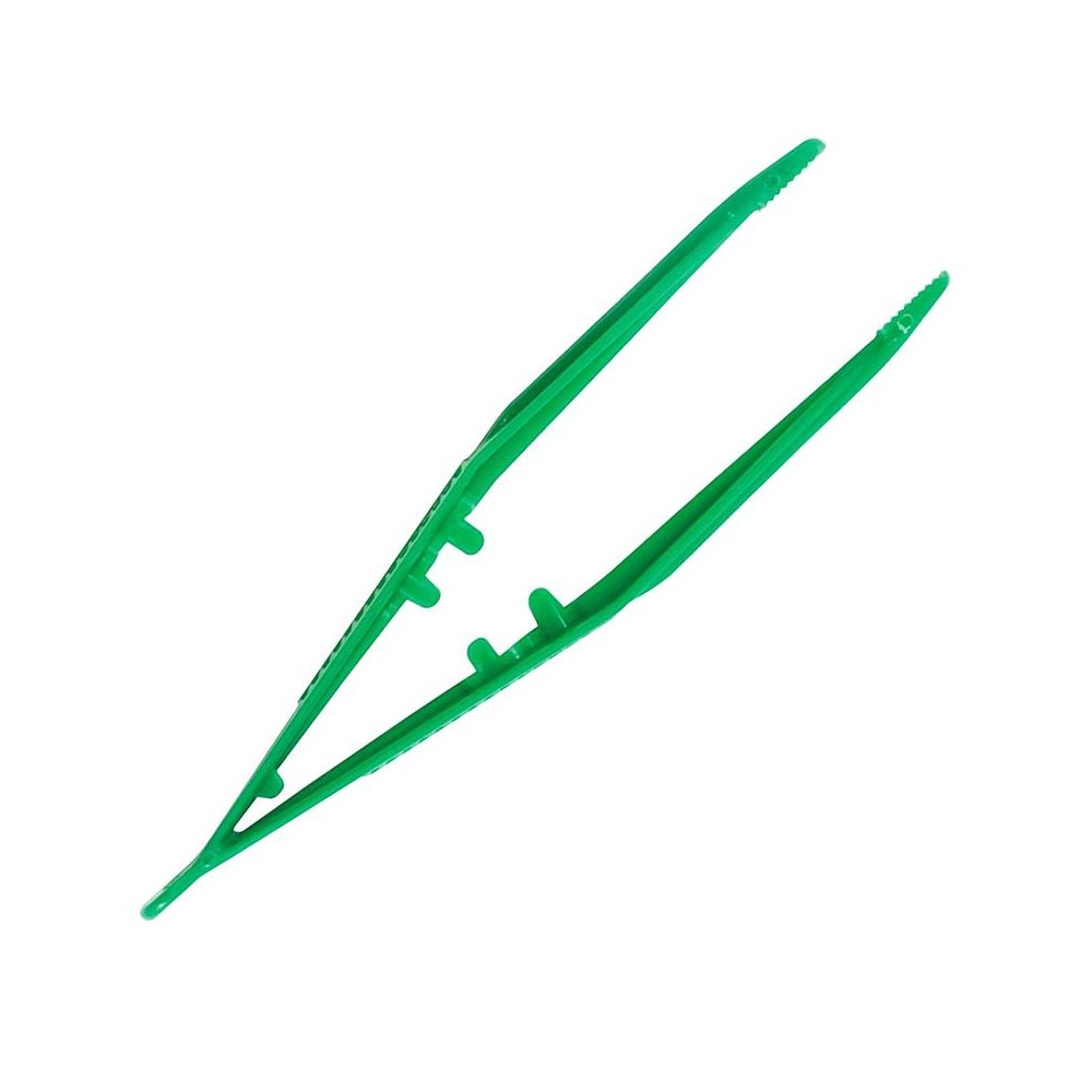 PINZA DE DISECCIÓN NO ESTÉRIL VERDE FORCEPS (PAQ  50 UDS)