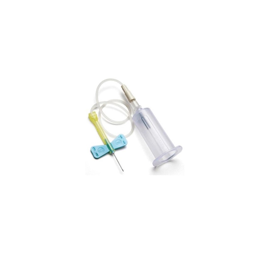 PALOMILLA VACUTAINER 23G 0,6MMx19MM AZUL PORTATUBOS PREMONTADO 178MM  BD (PAQ  25 UDS)