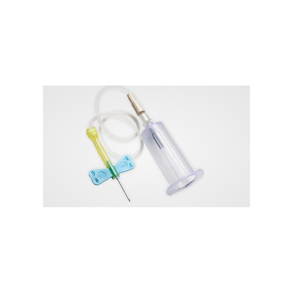 PALOMILLA VACUTAINER 23G 0,6MMx19MM PORTATUBOS PREMONTADO 305MM AZUL BD (PAQ  25 UDS)